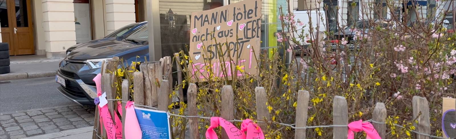 Bezirksflash: Mahnmal gegen Femizide in Alsergrund