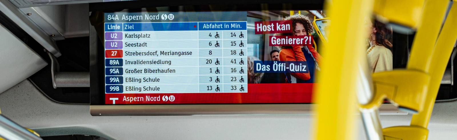 Busse und Straßenbahnen bekommen neue Umsteige-Anzeigen