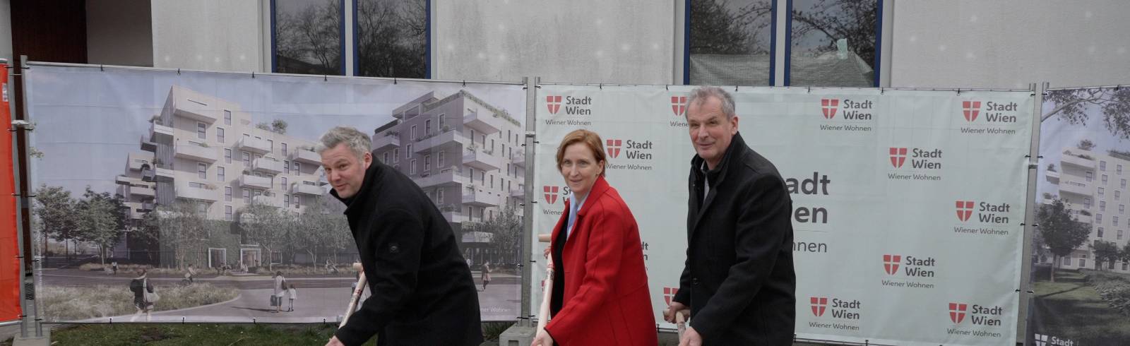Spatenstich: Neuer Gemeindebau entsteht in der Donaustadt