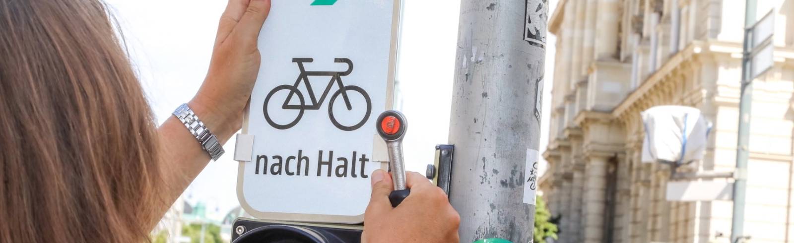 Mehr Grünpfeile für Radverkehr in Wien