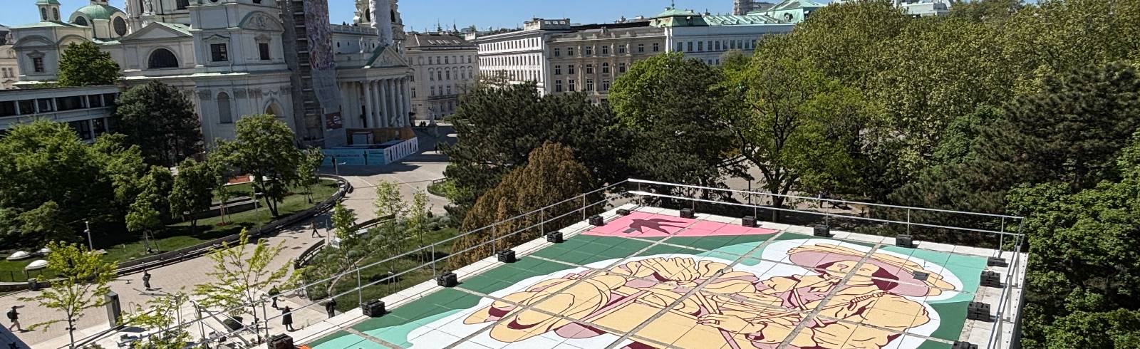 Neue "DachArt" schmückt Pavillondach des Wien Museums