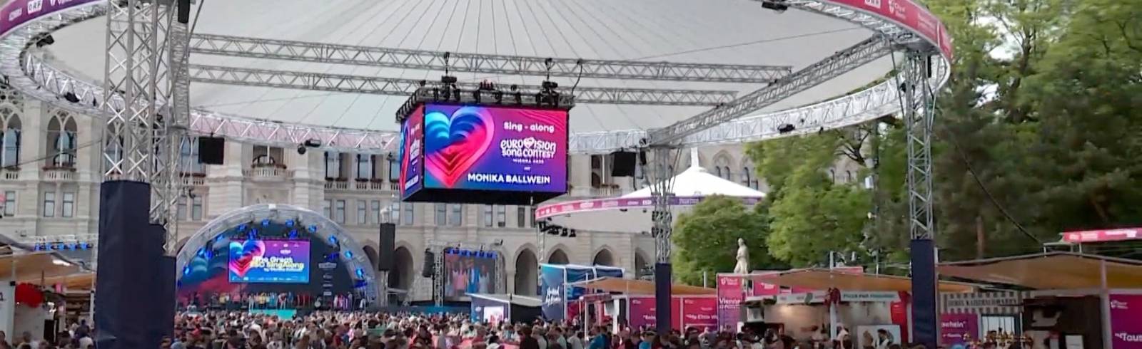 Song Contest: Bunte Eröffnung der Partymeile