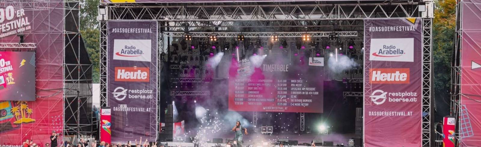 90er-Jahre Retro-Sound pulsiert auf der Donauinsel