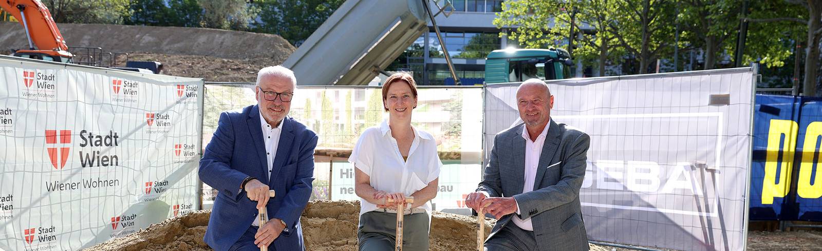 Oberlaa: Spatenstich für neuen Gemeindebau