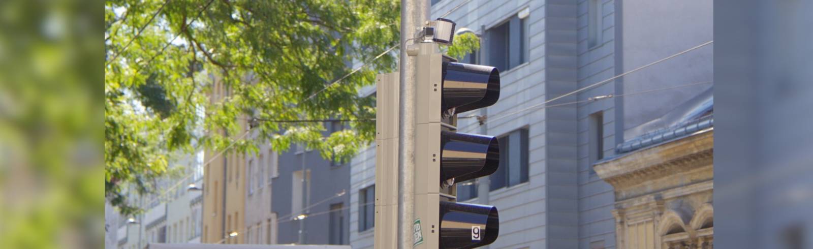 Bezirksflash: Erste intelligente Ampel in Floridsdorf