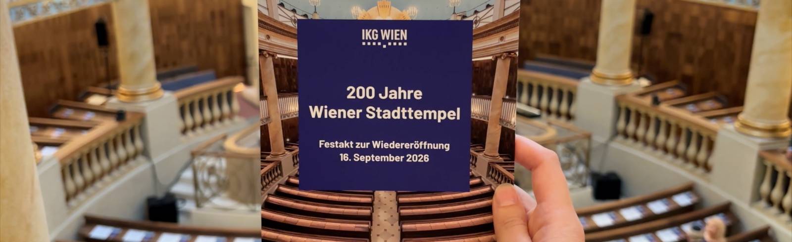 Jüdischer Stadttempel in Wien feierte Wiedereröffnung