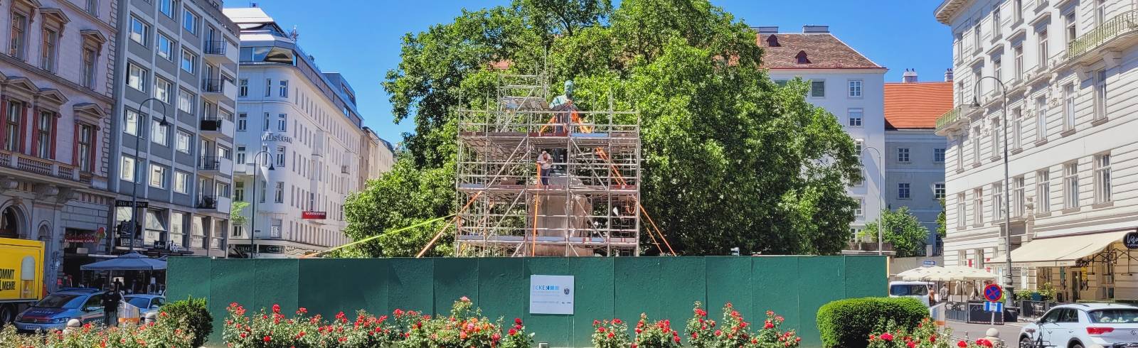 Lueger-Denkmal: Bronzestatue plötzlich wieder da