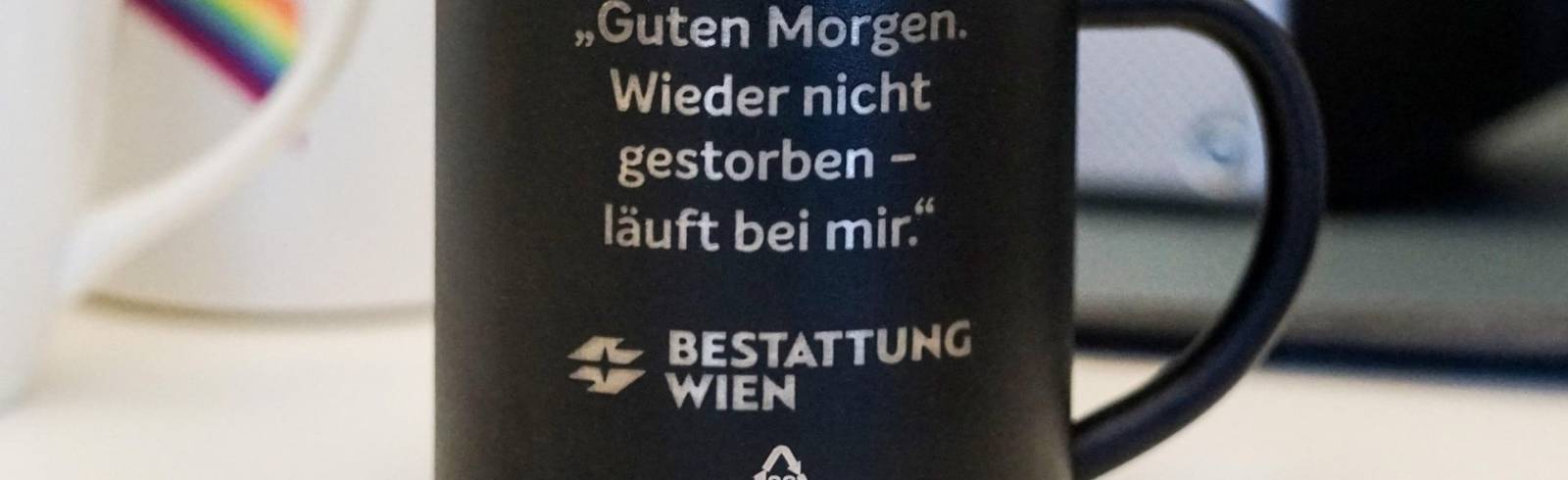 Schwarzer Humor zum Frühstück
