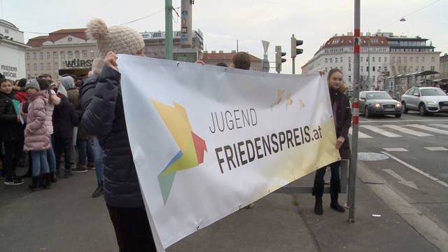 Schüler-Demo für Frieden