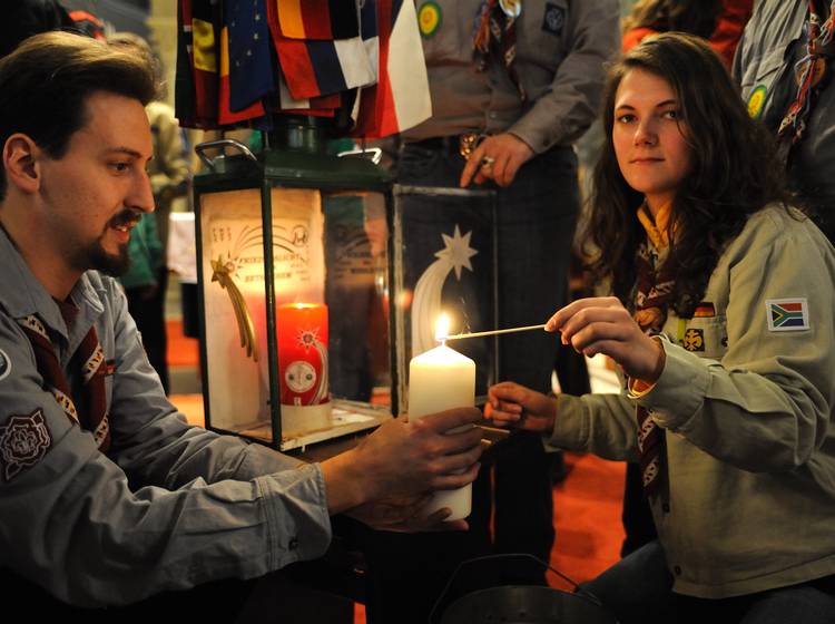 Friedenslicht erleuchtet Wien