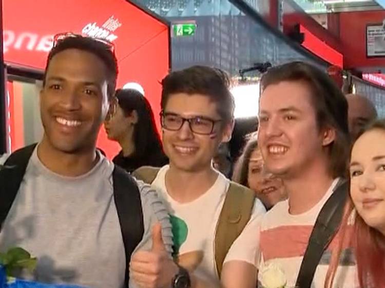 Ankunft des ESC-Helden