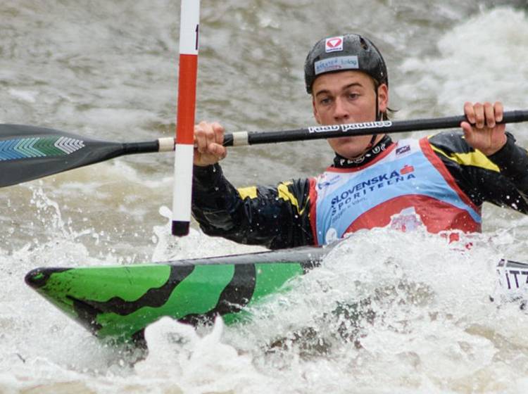 Wildwasserslalom auf der Donauinsel