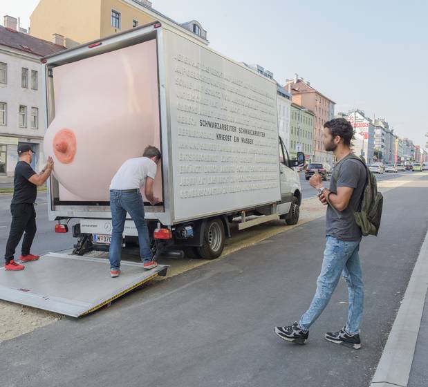 Ein "Trinkbusen" für den Arbeiterstrich