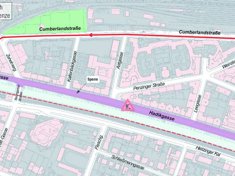 "Problembaustelle" Hadikgasse nun wieder frei