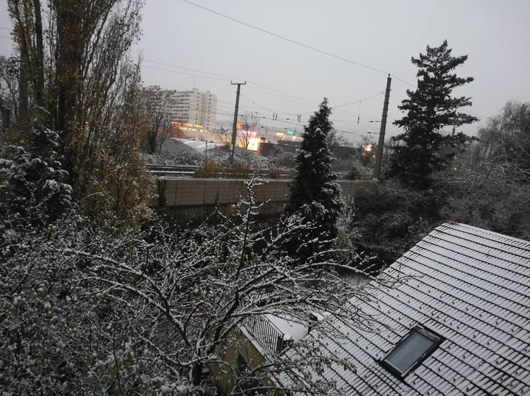 Überraschender Wintereinbruch in Wien