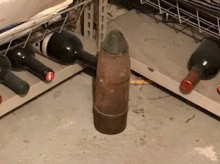 Favoriten: Schrapnell-Granate gefunden