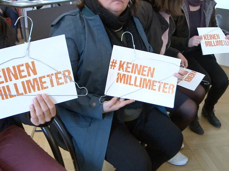 Abtreibung - #KeinenMillimeter-Bündnis gegen Verbot des Spätabbruchs