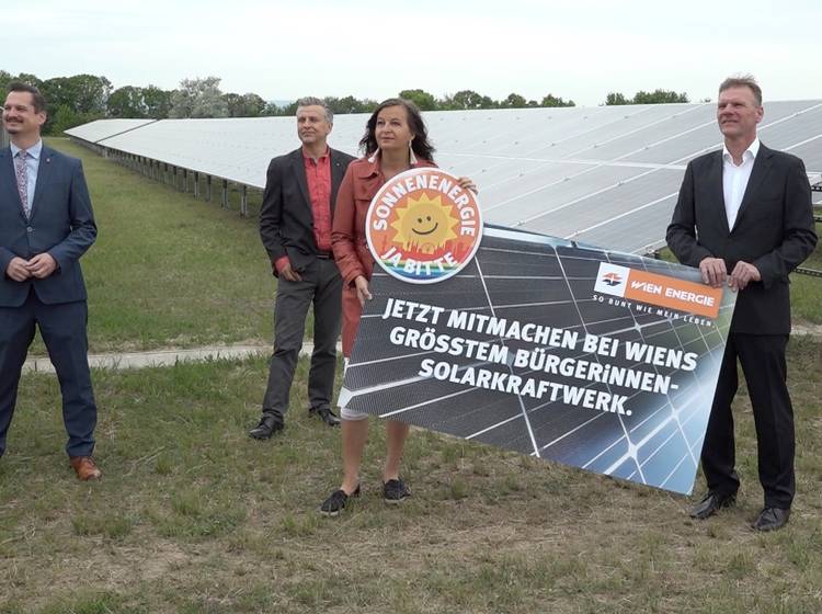 Wiens größtes Bürger-Solarkraftwerk startet