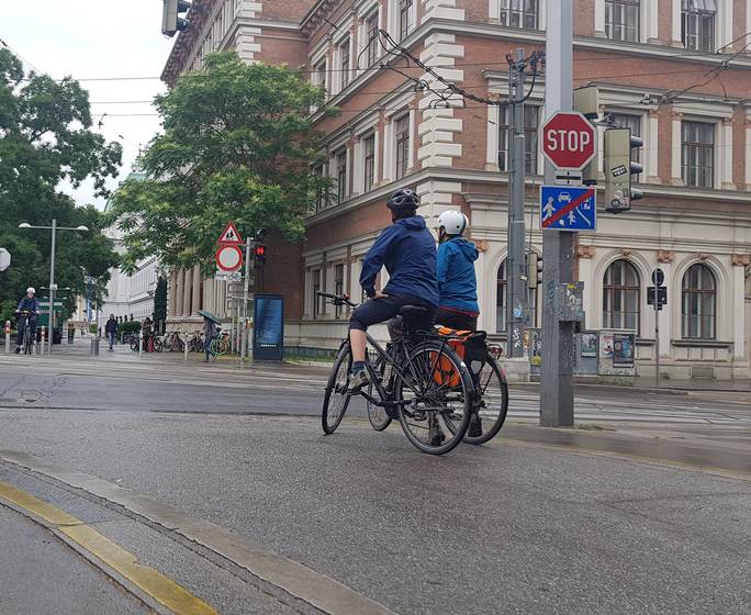 Wiens gemeinste Fahrrad-Kreuzung
