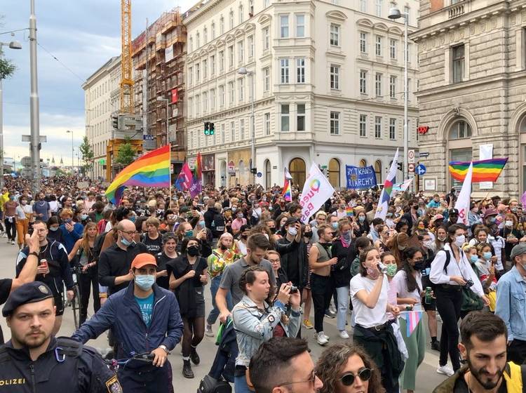 Donnerstagsdemo in Wien: "Pride ist Aufstand"