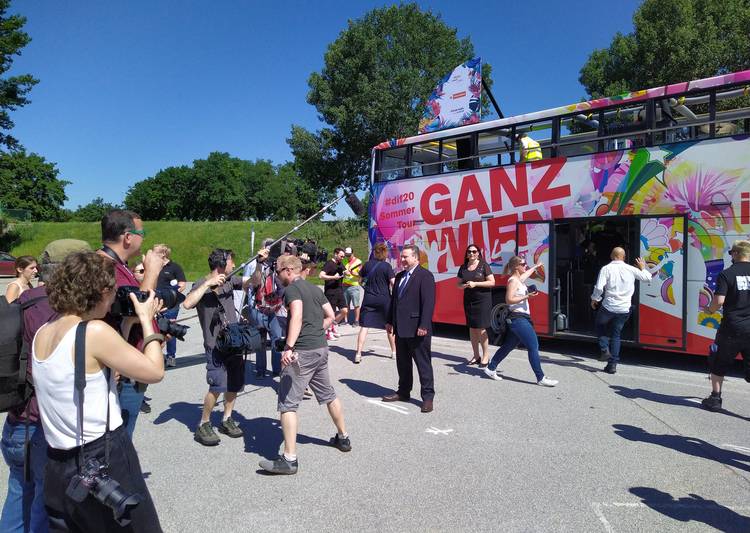 Kick off zur Donauinselfest-Bustour