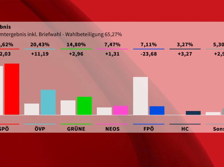 Wien-Wahl2020: Vorläufiges Endergebnis