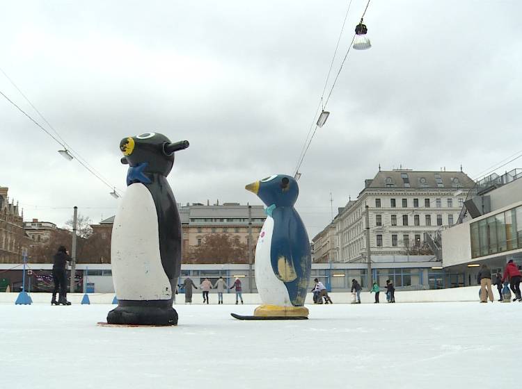 Corona: Eislaufen mit Abstand