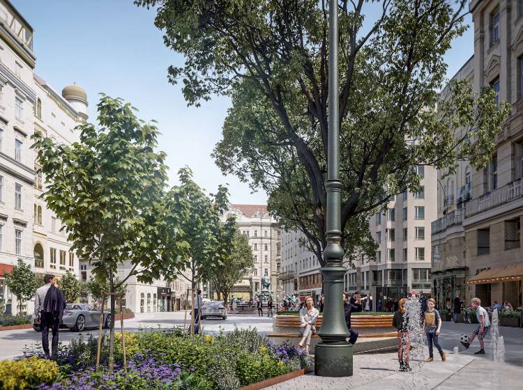 Innenstadt: Neuer Markt bekommt alte Bäume