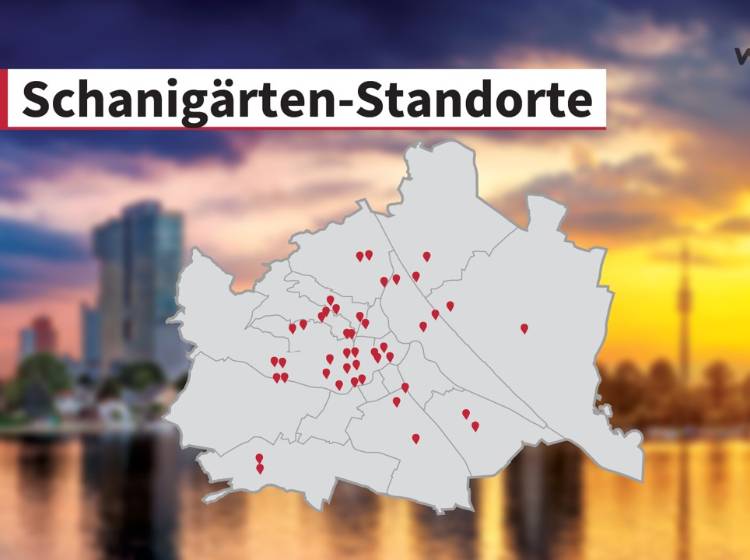 Stadt-Schanigärten: alle Standorte