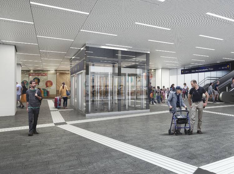 Sperre der S-Bahn-Station Matzleinsdorfer Platz