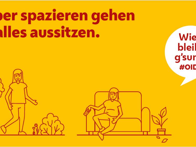 Kampagne: Wien bleibt g´sund. #OIDA