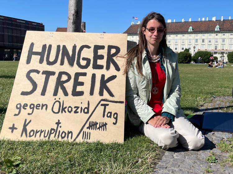 Bezirksflash: Hungerstreik für das Klima 