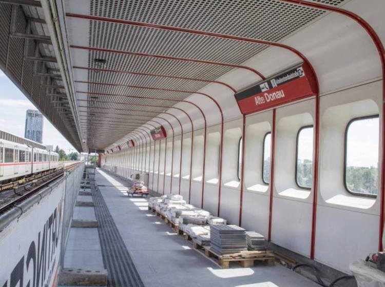 Bezirksflash: U1-Station Alte Donau wird erneuert