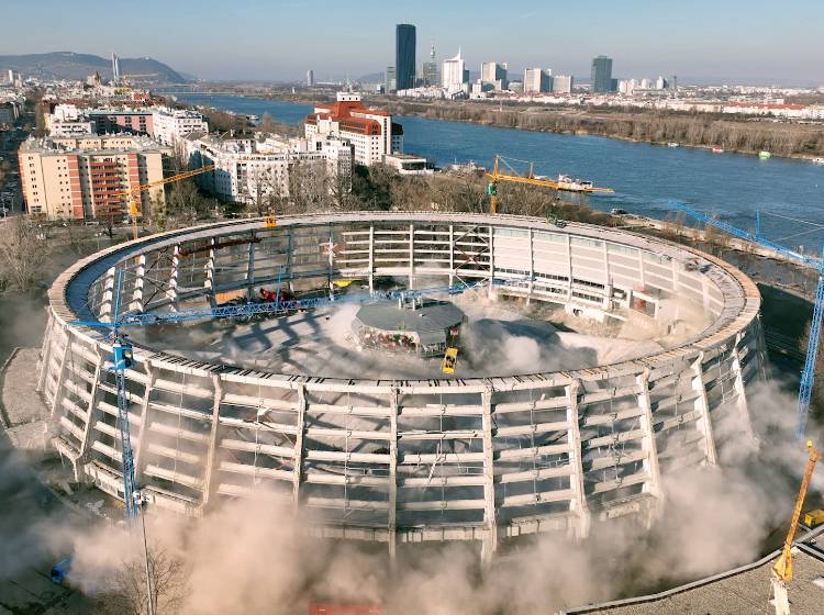 Dusika-Stadion: Abriss hat begonnen