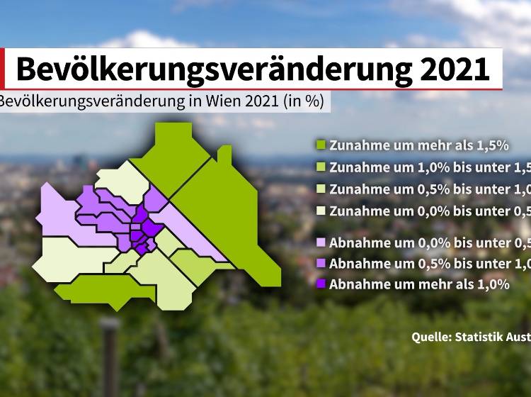 Diese Bezirke boomen, diese weniger