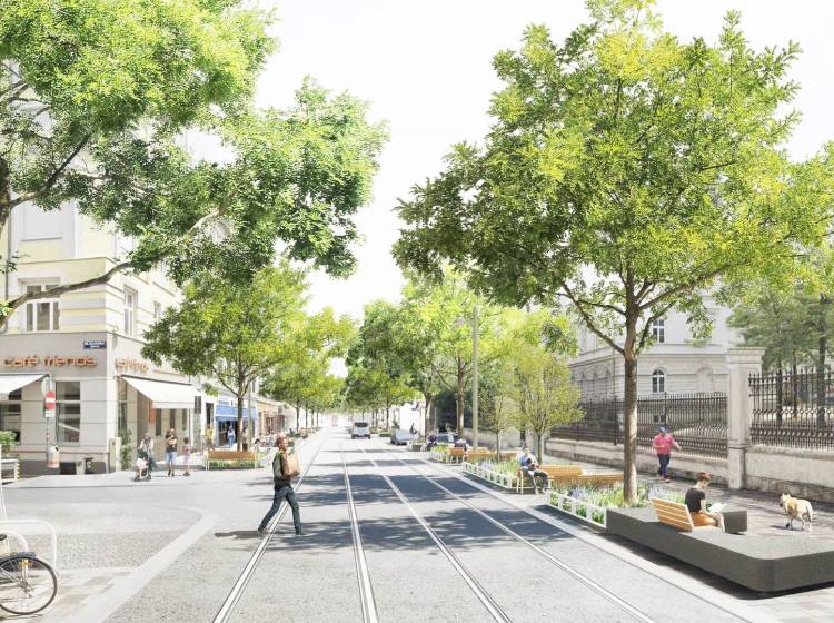 Bezirksflash: Klimaboulevard Thaliastraße wächst