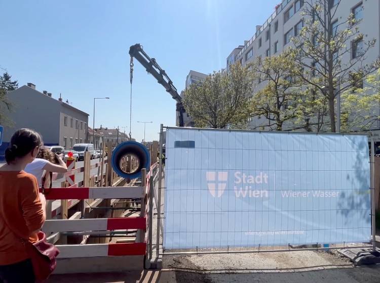 Bezirksflash: Neue Wasser-Hauptleitung entsteht