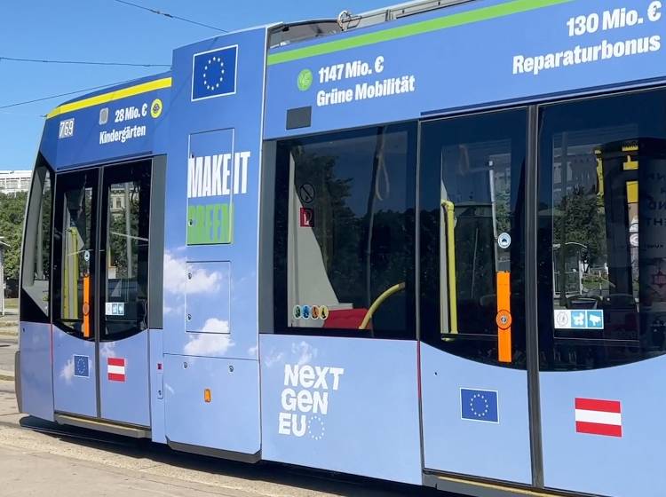 EU: Ludwig weiht "Solidaritäts-Bim" ein