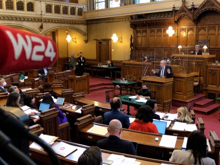 Der Gemeinderat in Wien arbeitet