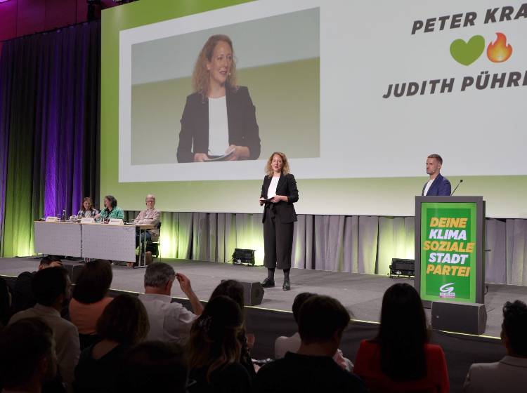 Grüne Wien: Landesversammlung bestätigt Pühringer und Kraus