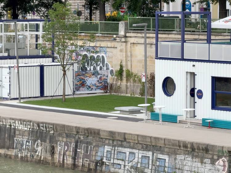 Wiens erster "Pocket Park" am Donaukanal