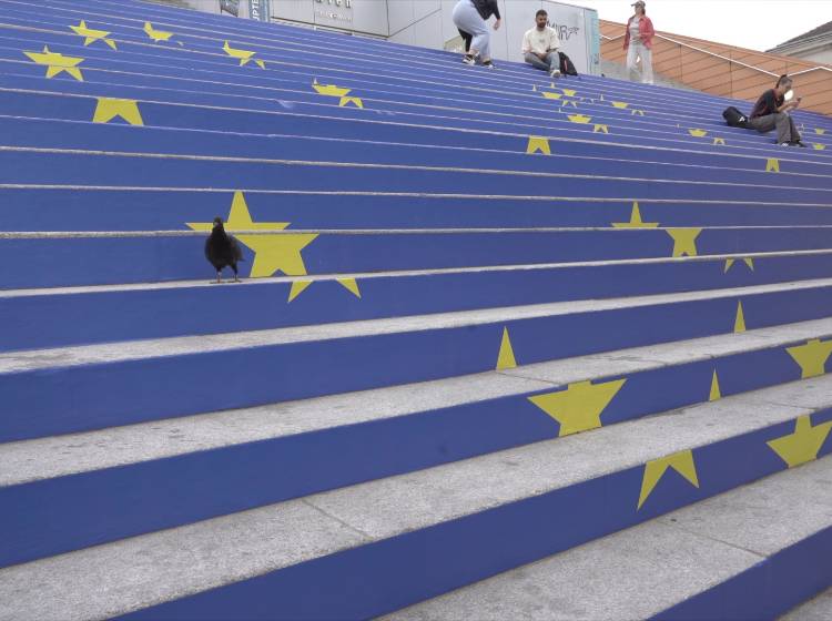 EU-Wahl: Hauptbücherei zeigt Flagge