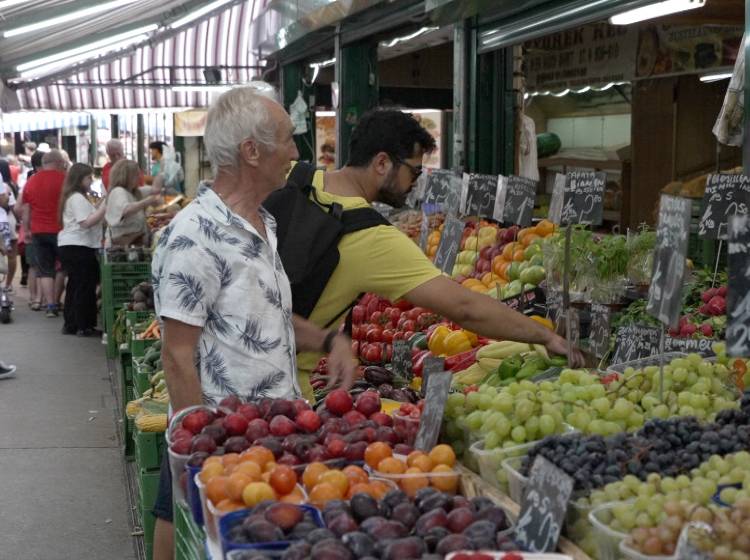 Sketches und Skateboards beim Naschmarktfest