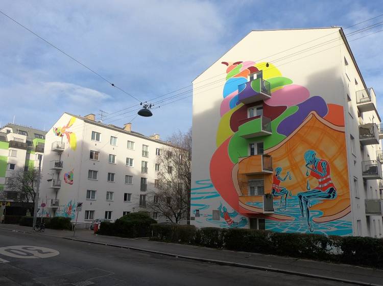 Bezirksflash: Neues Mural in Meidling
