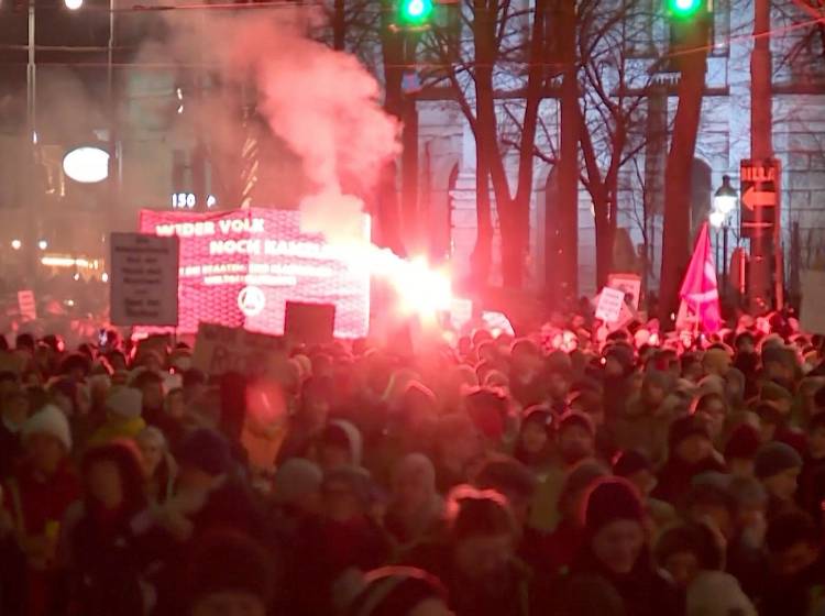 Tausende bei Demo gegen Blau-Schwarz