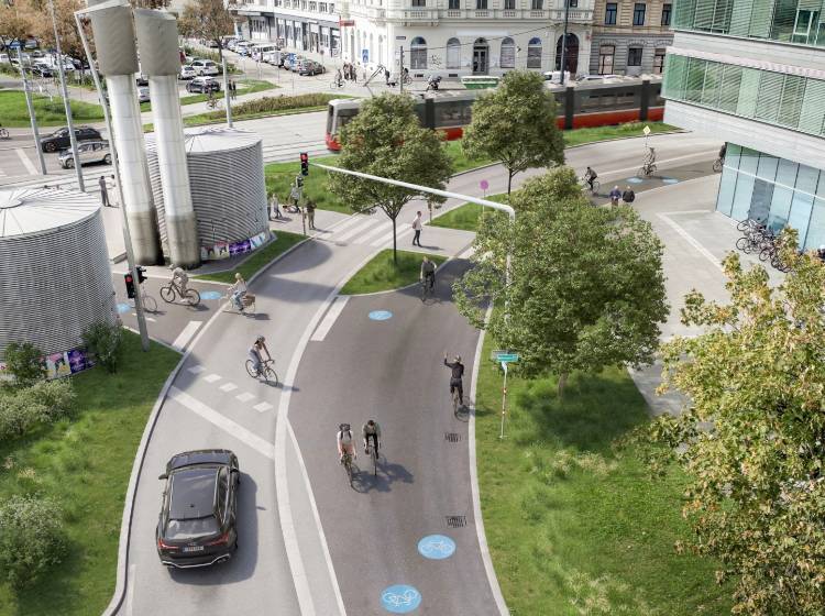 Bezirksflash: Kreuzung Praterstern/Nordbahnstraße wird neu gestaltet