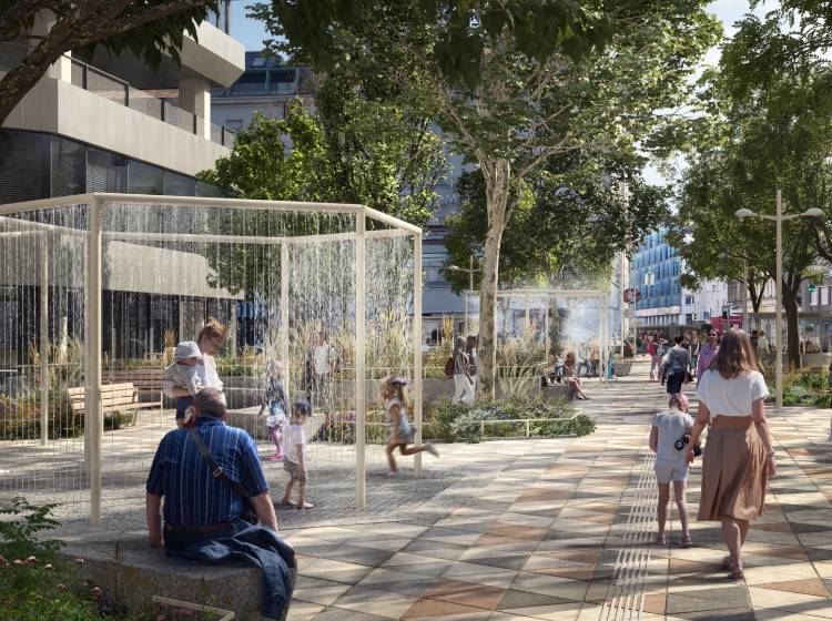 Julius-Tandler-Platz: Grüner Bezirkshauptplatz am Alsergrund