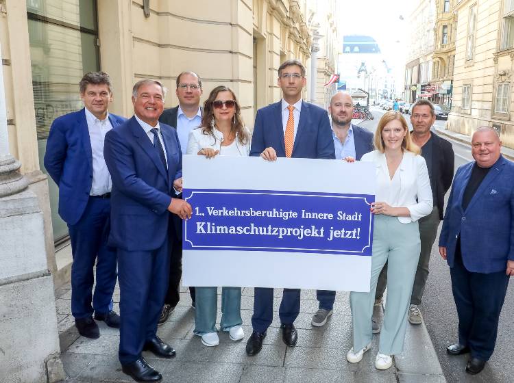 Innere Stadt: Verkehrsberuhigung ab 1. 1. 2026 als Ziel