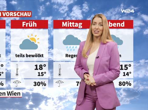 24 Stunden Wien Wetter: Zunehmend nass