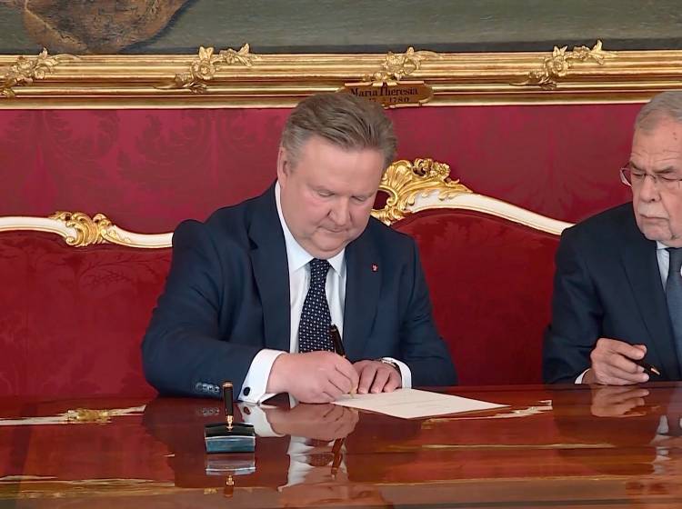 Ludwig vom Bundespräsidenten als Landeshauptmann von Wien angelobt
